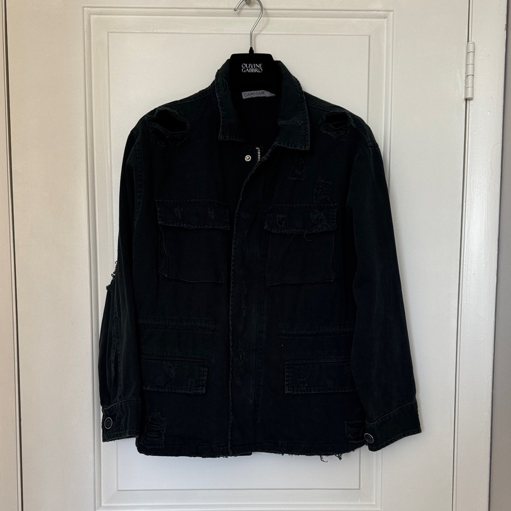 Calvin Klein Men's Black Military Jacket